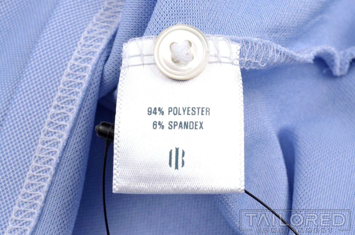 HOLDERNESS & BOURNE Solid Blue Polyester Mens Cas… - image 7