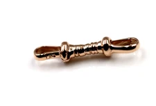 9ct 375 Rose Gold Double Dog Clip Albert Swivel Clasp Doesn't rotate -Free Post