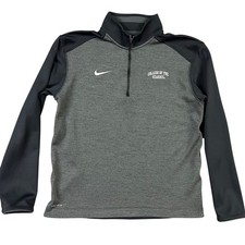 Nike Pullover Mens LG Gray Black College of the Ozarks Missouri Dri-FIT 1/2 Zip