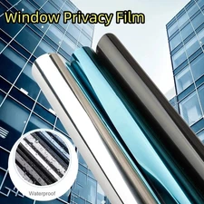One Way Tint Mirror Privacy Film 23.6"x197" Exterior Window Tint Glass Film
