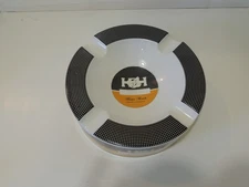 Vintage Cohiba Cigars extra large ceramic cigar  ashtray black white checkered