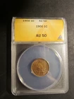 1900 Indian Cent ANACS AU 50