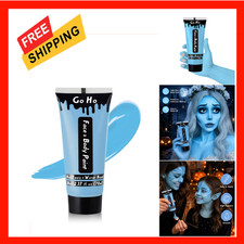 Light Blue Face Body Paint Washable Halloween Corpse Makeup