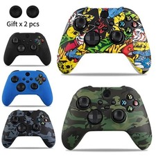 Soft Silicone Case Xbox Series X/S Controller Cover + Thumb Grip Caps UK
