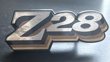 1978 Z28 Front Grille Emblem 468027 Chevrolet Camaro Z-28 Gold Trim 1978 Z28 Front Grille Emblem 468027 Chevrolet Camaro Z-28 Gold Trim
