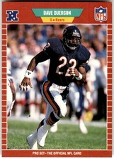 1989 Pro Set #39 Dave Duerson Chicago Bears NFL Football