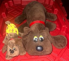 Pound Puppies Plush Lot Brown 18 Large 8 Puppy Pajamas PP Stuffed Dogs