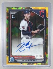 Jacob Cozart 2024 Bowman Chrome Draft Sapphire #CPA-JCO Gold 1st RC Auto /50