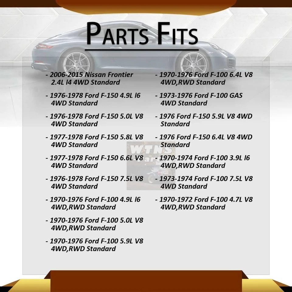 Подходит для 1970 1971 1972 1973 Ford F-100 GMB передний вал все соединения универсальное соединение - Изображение 3 из 4