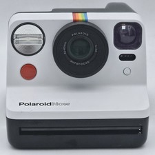 Polaroid Now Black White Autofocus 35-40mm 1:11 Built-in Flash Instant Camera