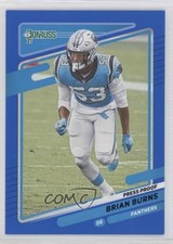 2021 Panini Donruss Press Proof Blue Brian Burns #224 0l44