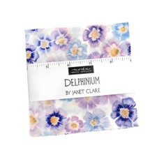 Moda Delphinium Charm Pack 5" Squares Fabric by Janet Clare