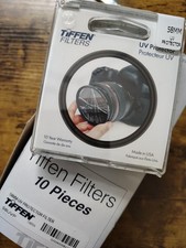 Tiffen 58mm UV Protection Filter for Camera Lens, Clear Optical Glass - 1 Filter