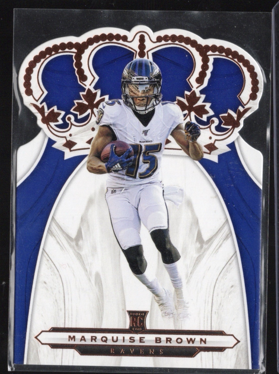 2019 Panini Chronicles Marquise Brown Crown Royale Rookie Baltimore Ravens NFL