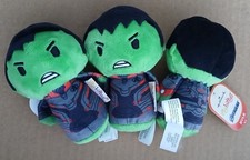 x3 Hallmark Itty Bittys Marvel Plush Hulk Thanos Suit Stuffed Toy 4.5"