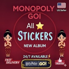   Monopoly Go Stickers 1-6 Stars   Cheapest Price   Fast Delivery 24/7