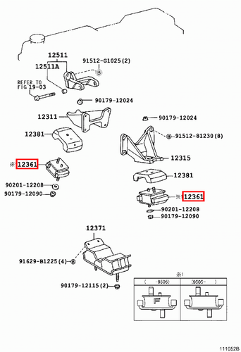 Genuine Toyota LandCruiser 80 Series HZJ 1HZ 4.2 Diesel Front Engine Mount x2 - Picture 8 of 12