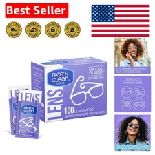 100 Individually Wrapped Lens Cleaning Wipes - The Ultimate On-the-Go Solution