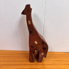 Giraffe Wooden 4pc Puzzle Secret Trinket Jewelry Box Collectible 7" Tall