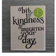 Hero Arts Wood Stamp Words  Phrases Theme A Bit of Kindness Rubber Mounted