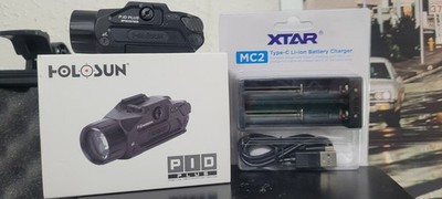 Holosun Positive Identification Plus Weaponlight +CHARGER Green Laser P.ID Plus