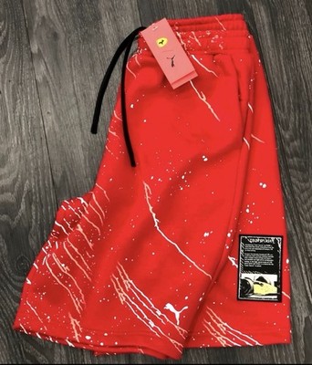 Puma Ferrari HP Race Color Shorts Rosso Corsa Size M NWT $70