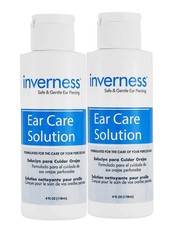 INVERNESS After Piercing Ear Care Solution 4 Oz 2-Pack - Gentle Piercing Care Fo