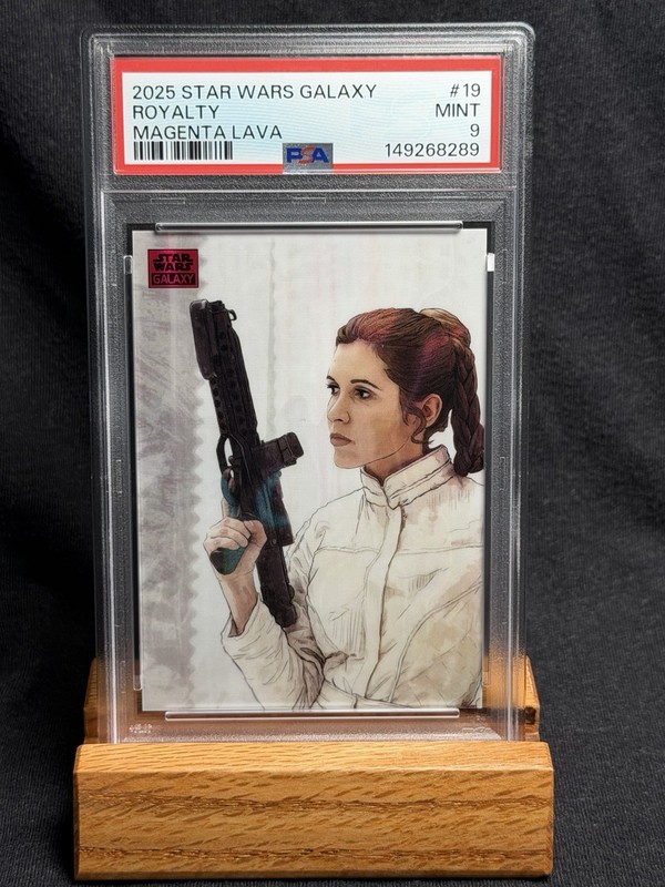 2025 Topps Chrome Star Wars Galaxy - Royalty /250 Magenta Lava Refractor PSA 9