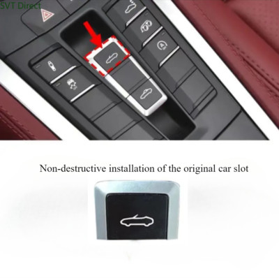 Convertible Lid Open Control Cap With Chrome Trim For Porsche Boxster / Spyder