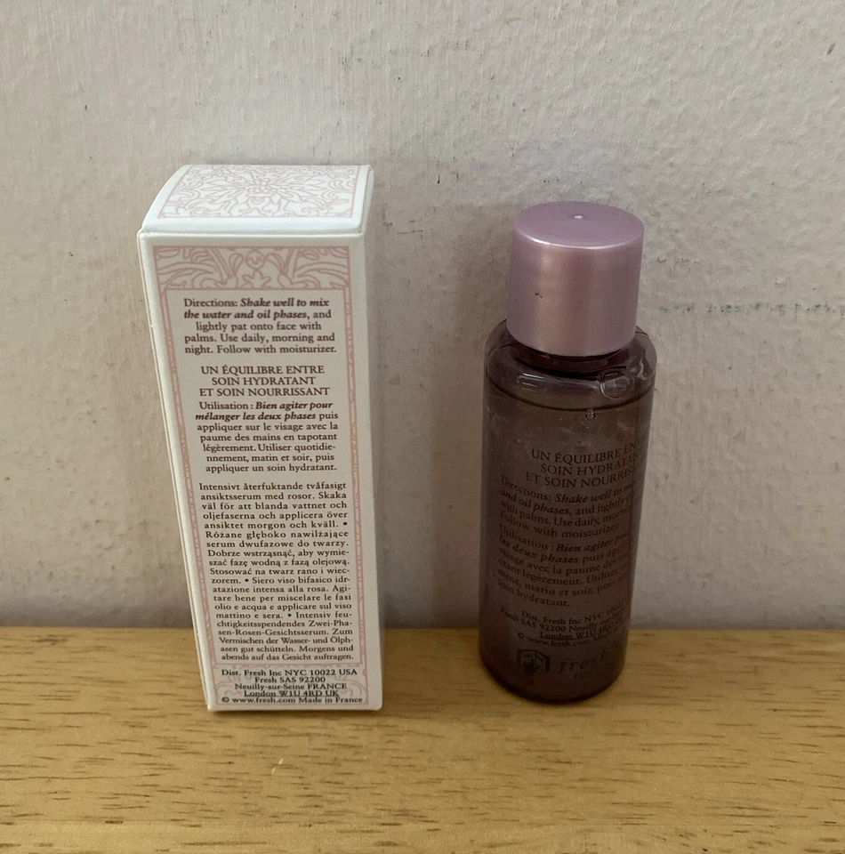 SUERO INFUNDIDO CON ACEITE DE HIDRATACIÓN PROFUNDA ROSA FRESCO .6 OZ tamaño de viaje NUEVO Foto 2 de 4