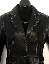 Women's Italian Leather Jacket (black)