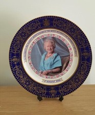 Aynsley The Queen Mother’s 100th birthday commemorative plate, Royal Family