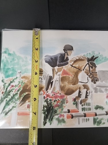 Watercolor 2014 D'Obstacle Horse Sandcastles Caleb ? - Afbeelding 7 van 7