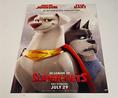 LEAGUE OF SUPER PETS - DC COMICS POSTER 11x17 AUTHENTIC ORIGINAL