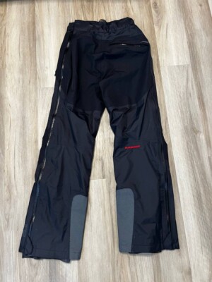 MAMMUT Pants GORE-TEX Waterproof Hiking Ski Snow, Black, Size S/M