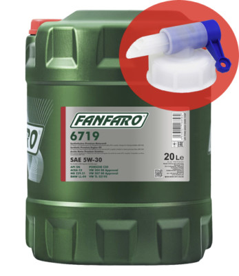 20 Liter Fanfaro 6719 5W-30 mit Auslaufhahn LONGLIFE, 504.00, 507.00