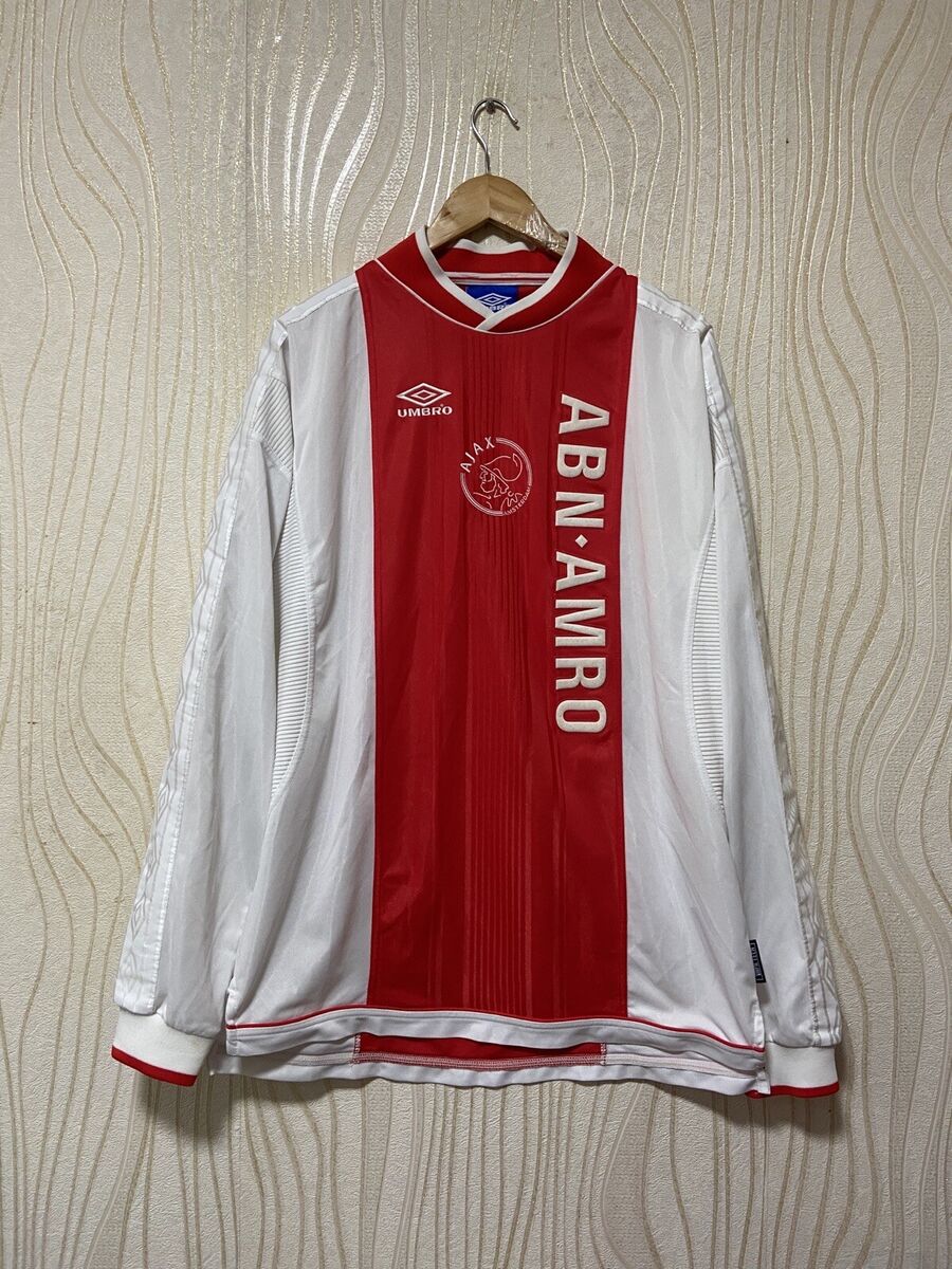 AJAX AMSTERDAM 1999 2000 HOME SHIRT JERSEY UMBRO LONG SLEEVE AJAX AMSTERDAM 1999 2000 HOME SHIRT JERSEY UMBRO LONG SLEEVE