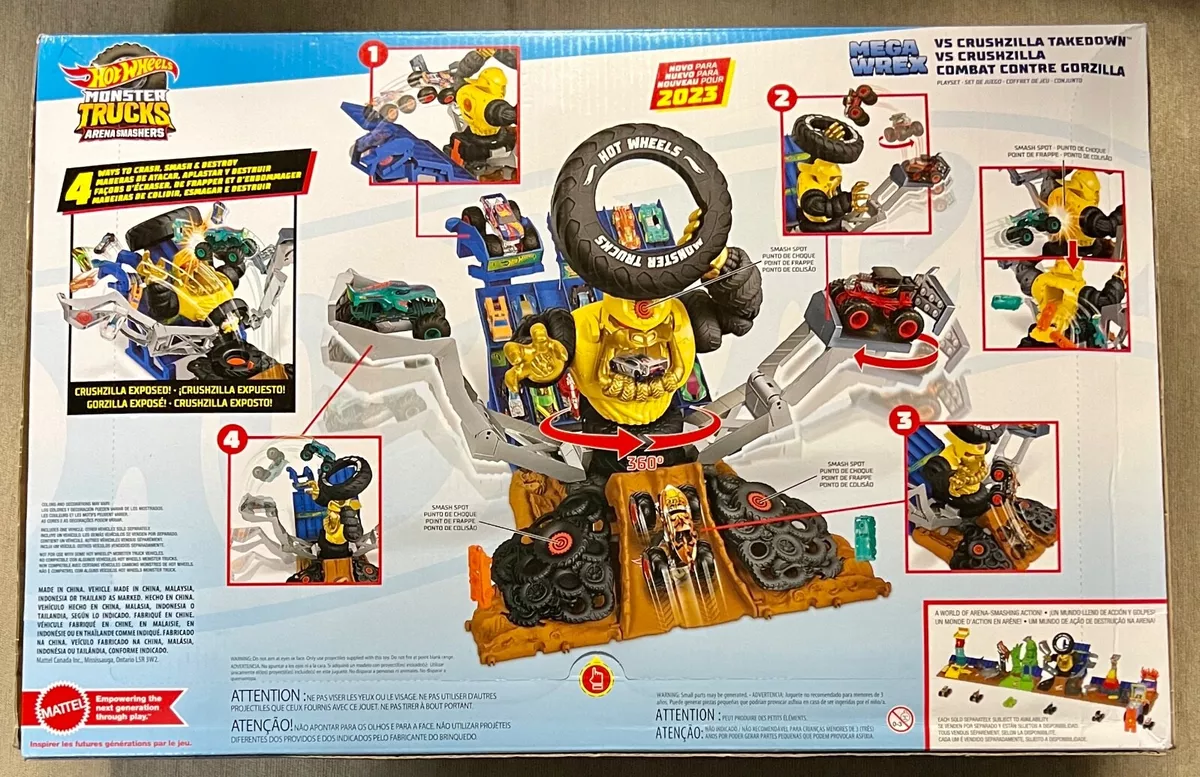 Hot Wheels Mega Wrex vs. Crushzilla Takedown Playset - Shop Playsets at  H-E-B