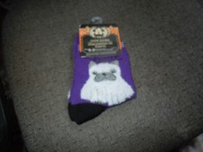 WOMEN'S HALLOWEEN BOO TIME GHOST PUPPY SOCKS NWT SIZE 9-11