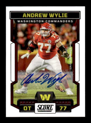 2023 Score Signatures #300 Andrew Wylie Auto - EXACT SCAN