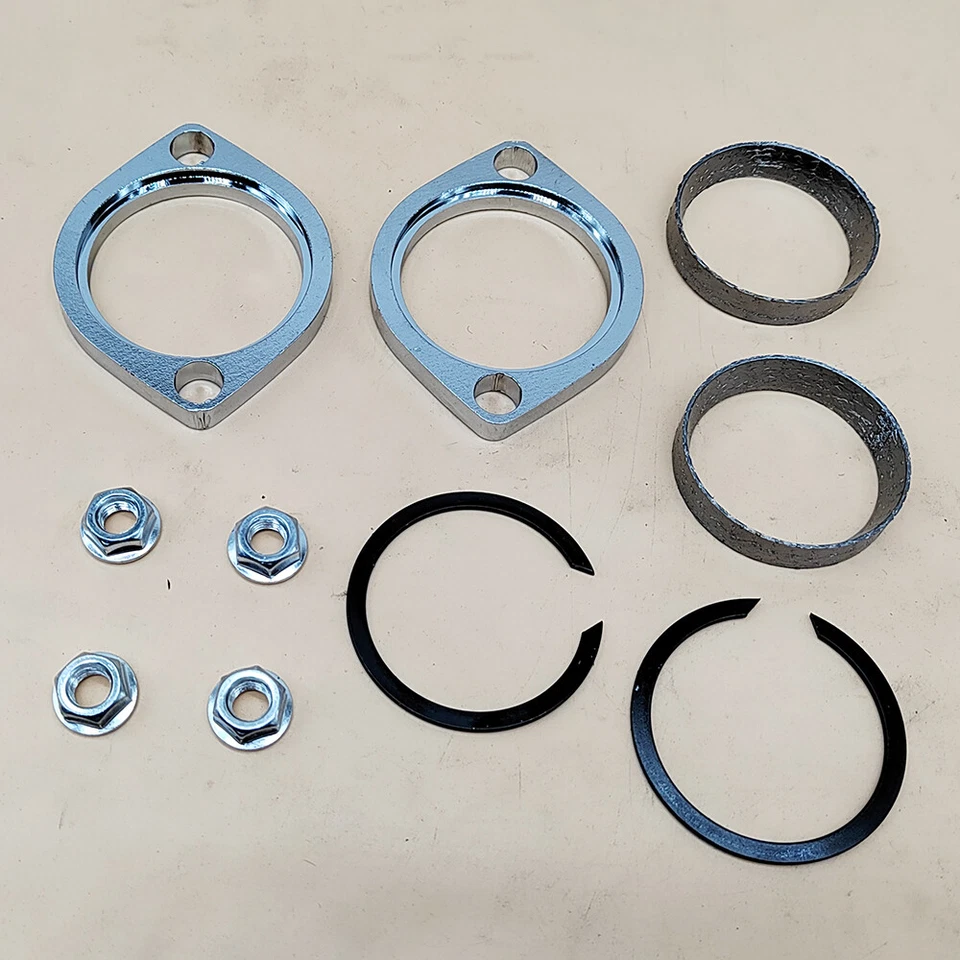 Exhaust Flange Gasket Seal Install Kit For Harley Big Twin Sportster 883 1200 - Image 2 of 4