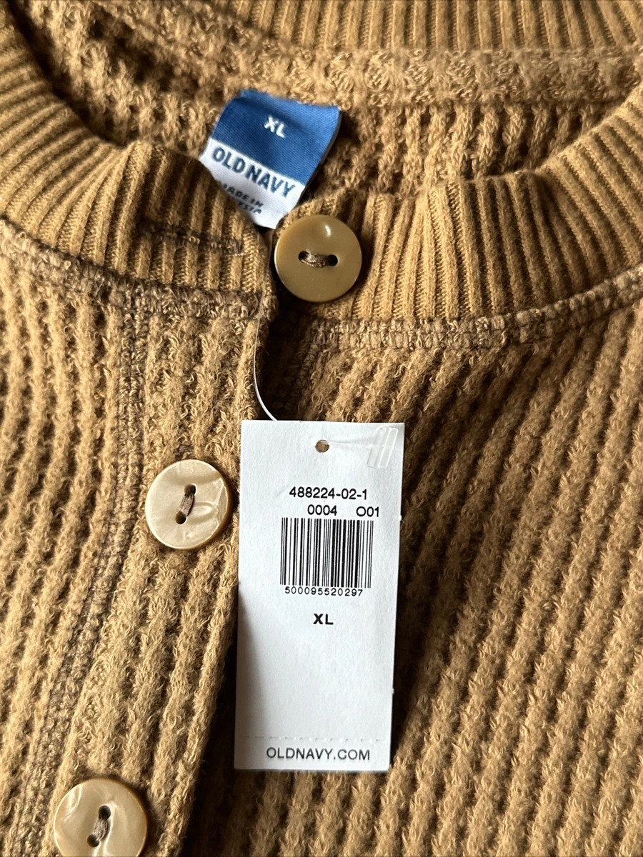 Old Navy Women s Waffle Thermal Knit Raglan Sleeve Henley Shirt