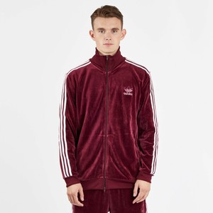 adidas beckenbauer jacket maroon