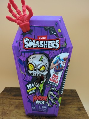ZURU Smashers HORROR HOUSE Red Hand Dig & Build A Monster 15+ Surprises!!