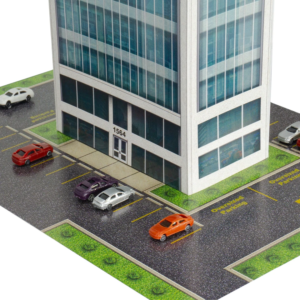 Z Scale Building Kit 1/220 Scale Office Building, Fits Micro-trains, Marklin - Image 3 of 4