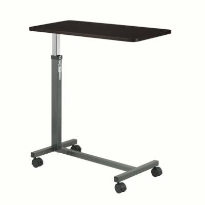 Over the Bed Side Table Wheels Hospital Overbed Rolling Tray Adjustable Bedside!