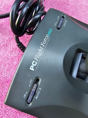 Joystick PC Flight Force Pro SV-241 – Analogique, 4 Boutons – Dans Sa Boîte D’Origine – Testé Fonctionnel