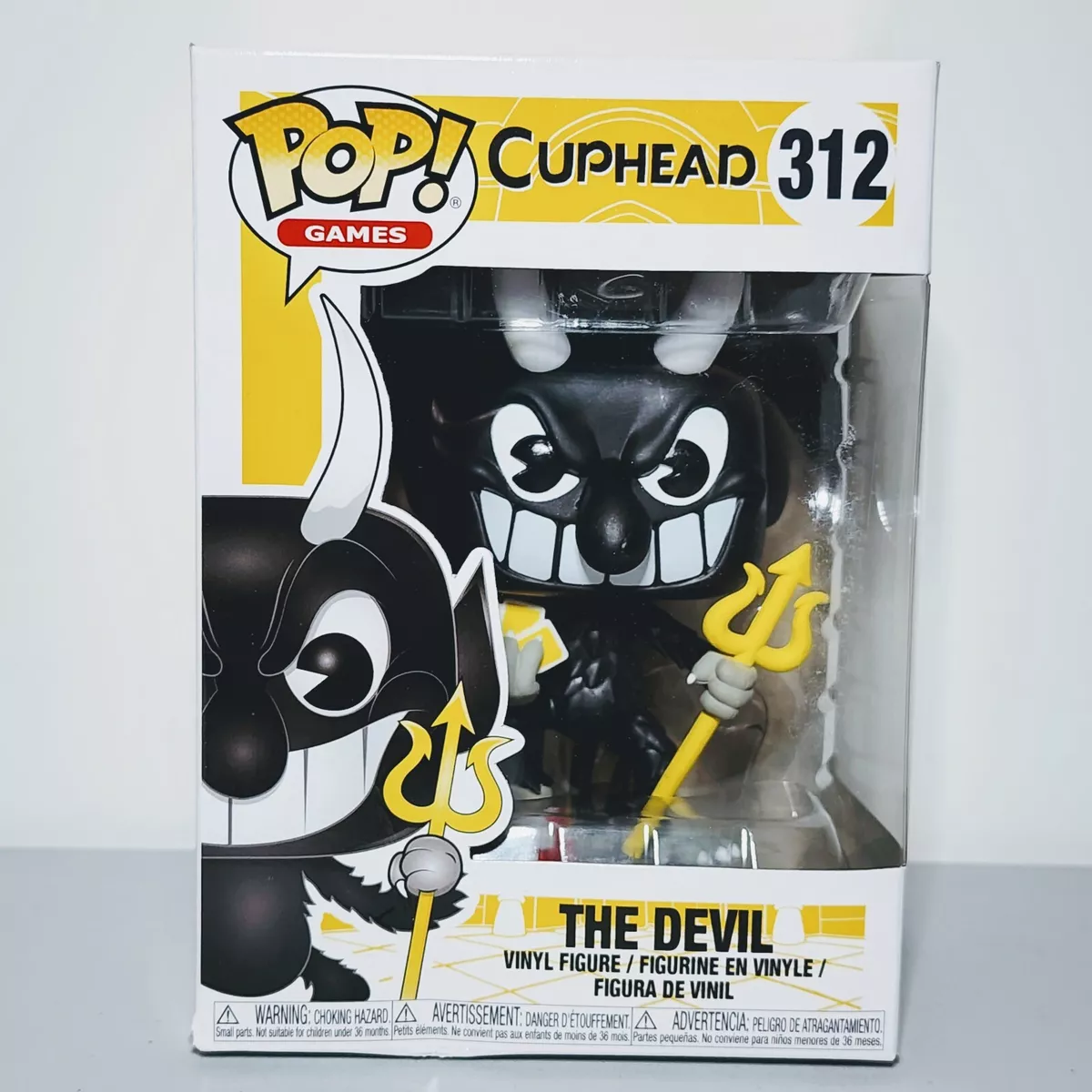  Funko Pop! Games: Cuphead - The Devil Collectible Figure : Toys  & Games