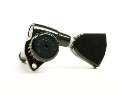 Original Hipshot Button 6er Set D04 schwarz - nur Knöpfe - passt auch Grover