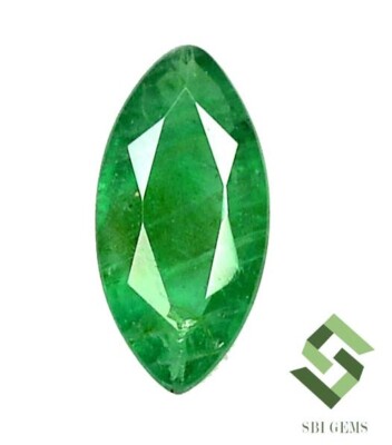 9x4.50 mm Certified Natural Emerald Marquise Cut 0.55 CTS Untreated Loose Gems